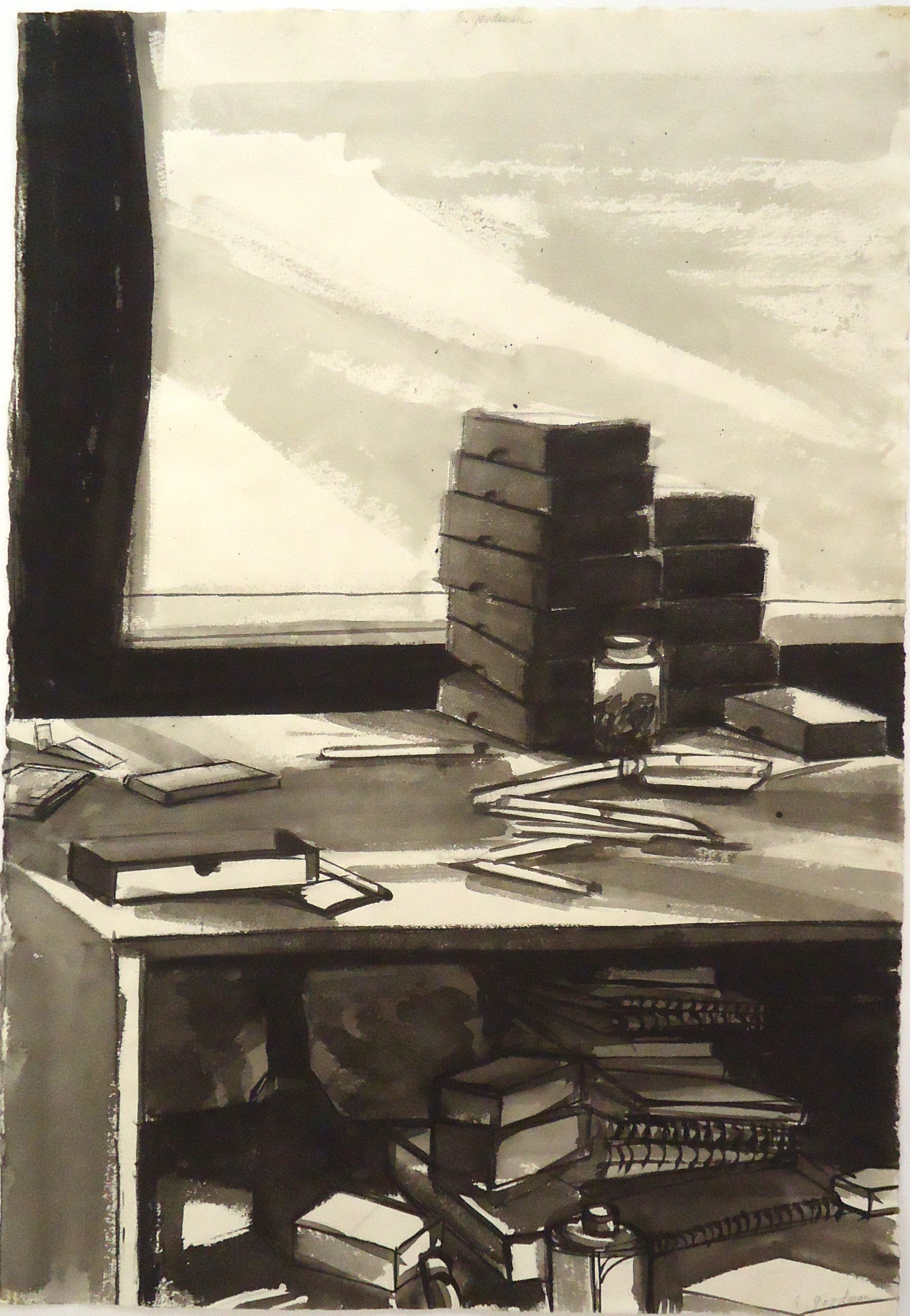 Eileen Goodman: Still Life Painting - Vintage Art Print for Home Decor, Office & Gallery Wall Display