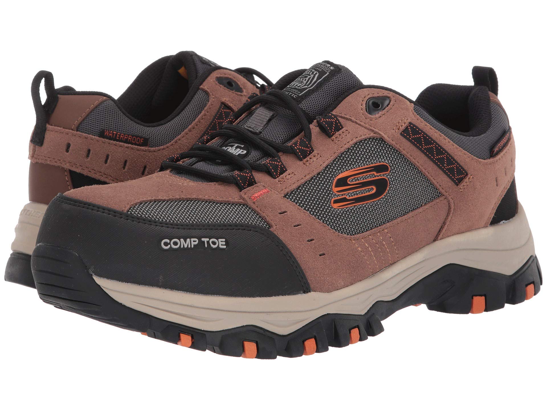 Skechers Men's Greetah Construction Shoe - Lightweight Work Shoes for Men with Slip-Resistant Outsole | Ideal for Construction Workers, Electricians & Outdoor Laborers