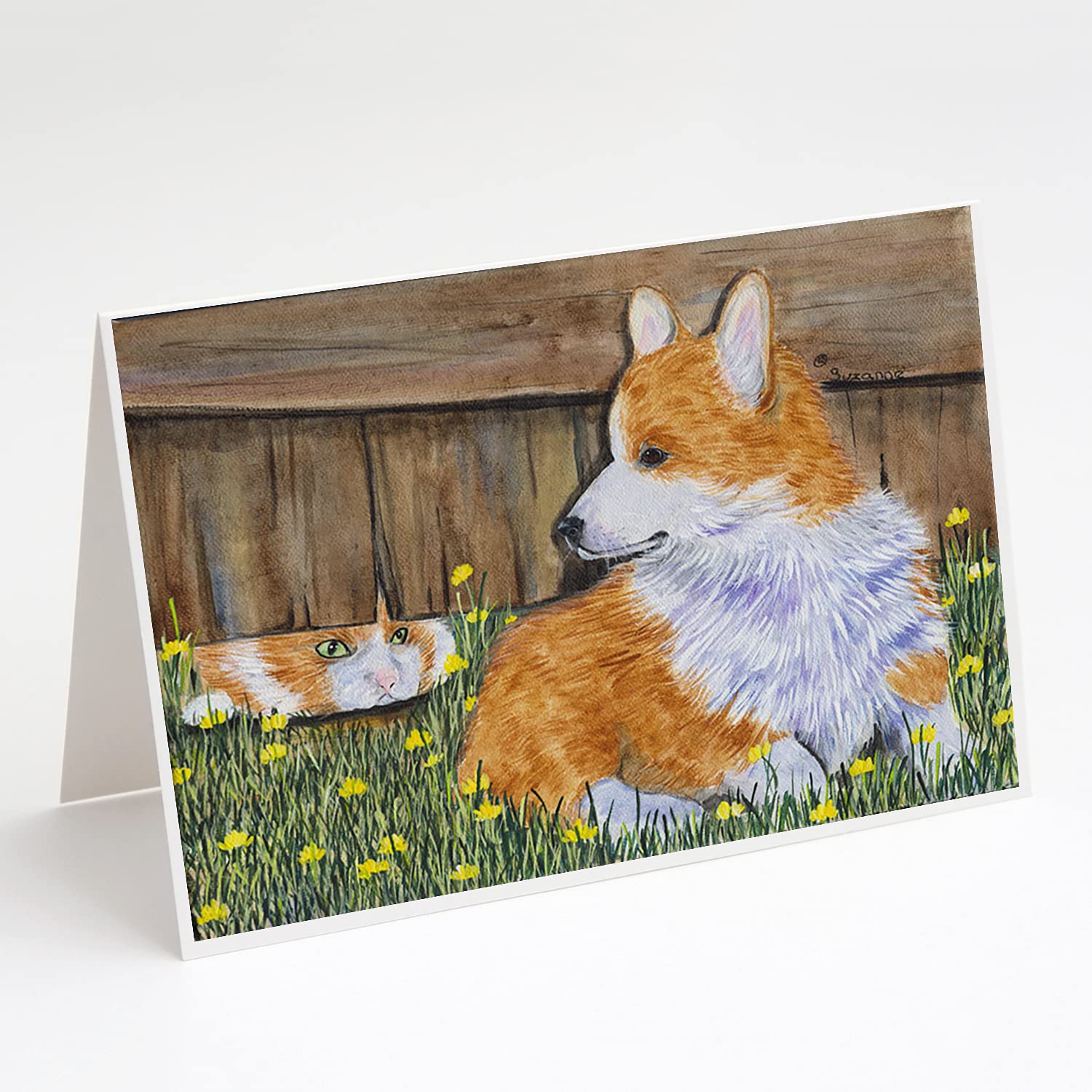 Corgi Greeting Cards and Envelopes - Pack of 8 Blank A7 Size (5x7) Note Cards with Whimsical Designs | Perfect for Birthdays, Thank You Notes & Special Occasions