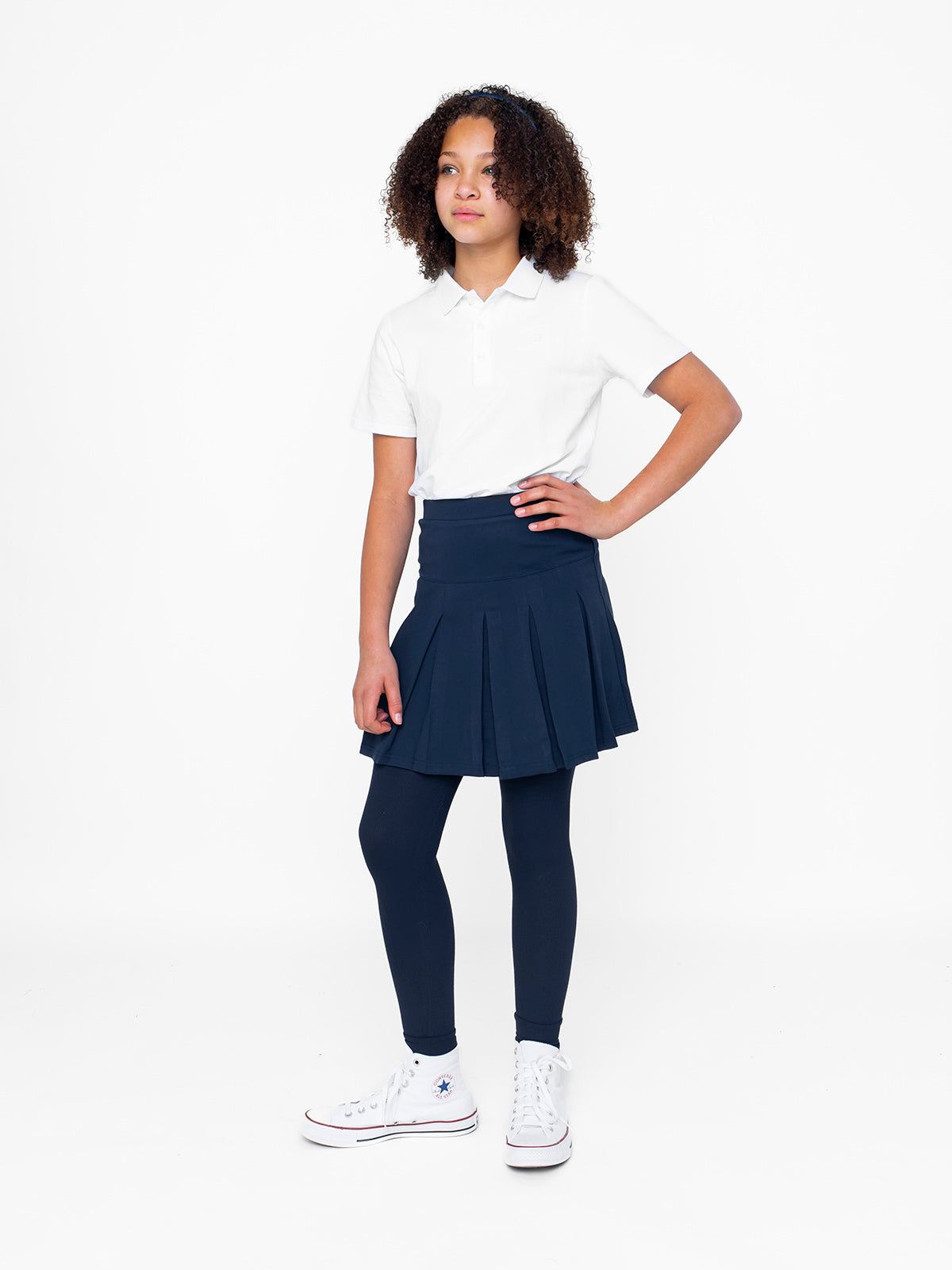 Women's Basic Skort in Navy Blue - Comfortable & Stylish for Running, Tennis & Casual Wear