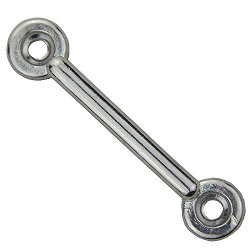 5pcs Heavy Duty Stainless Steel Bimini Top Strap Pad Eye Footman's Loop 5mm - for Jeep, Corvette, Buggy, Kayak Tie Downs - Perfect for Marine, Off-Road & Outdoor Adventure Use