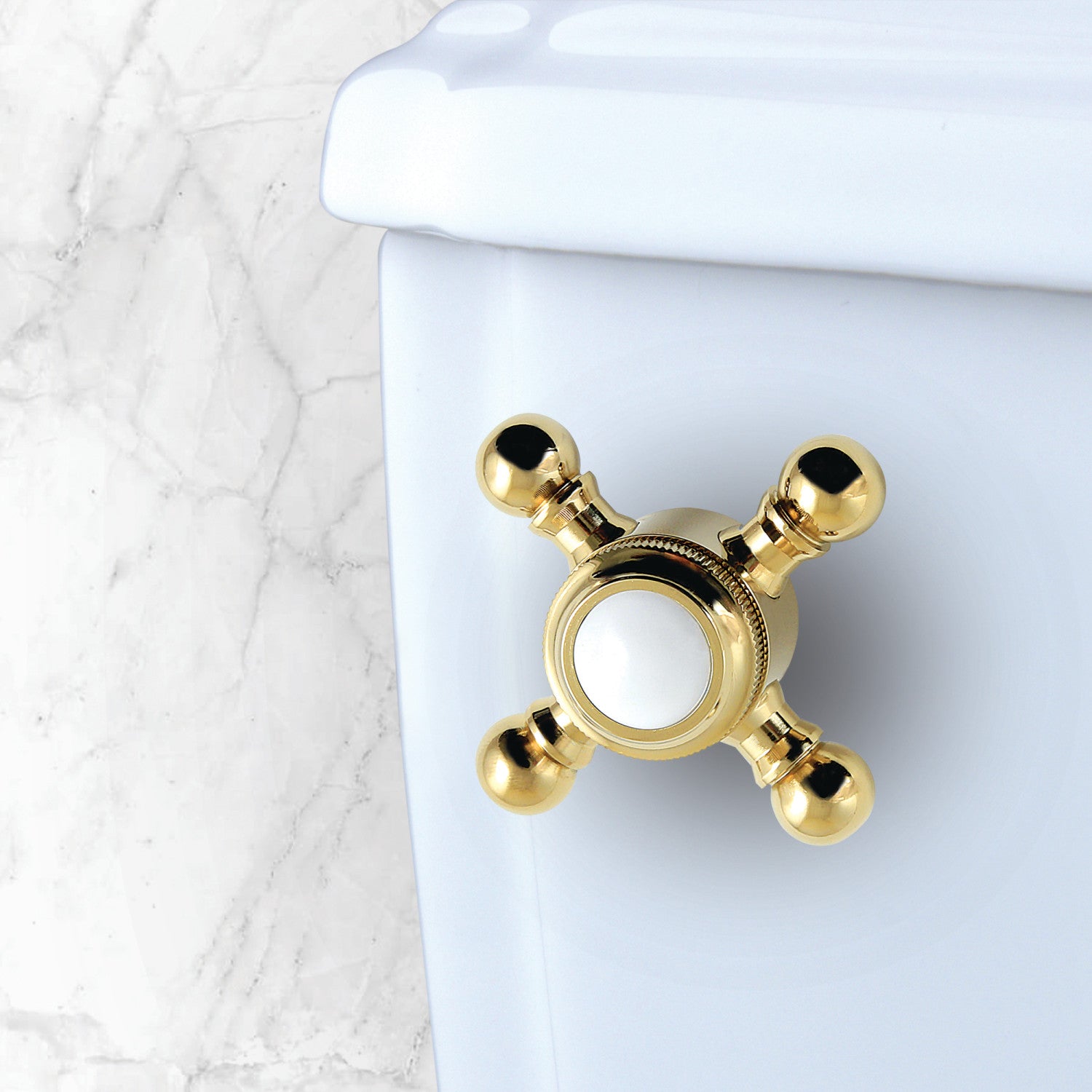 Buckingham KTBX2 Front Mount Toilet Tank Lever in Polished Brass - Durable Bathroom Hardware for Easy Flush Control | Perfect for Home, Hotel & Commercial Restrooms