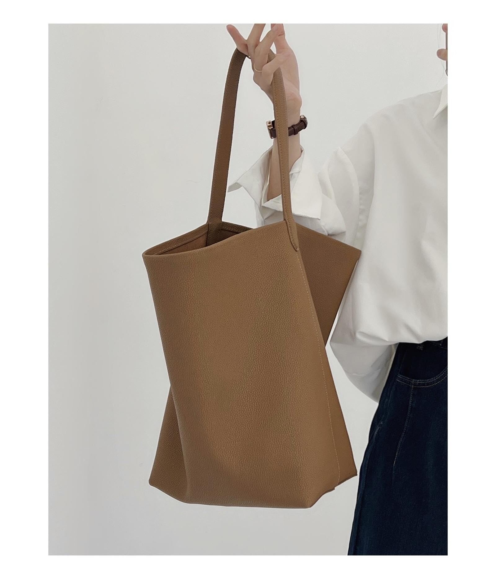 Niupitot Women's Large Capacity One Shoulder Shopping Bag - Stylish Underarm Purse for Work, Travel & Daily Use