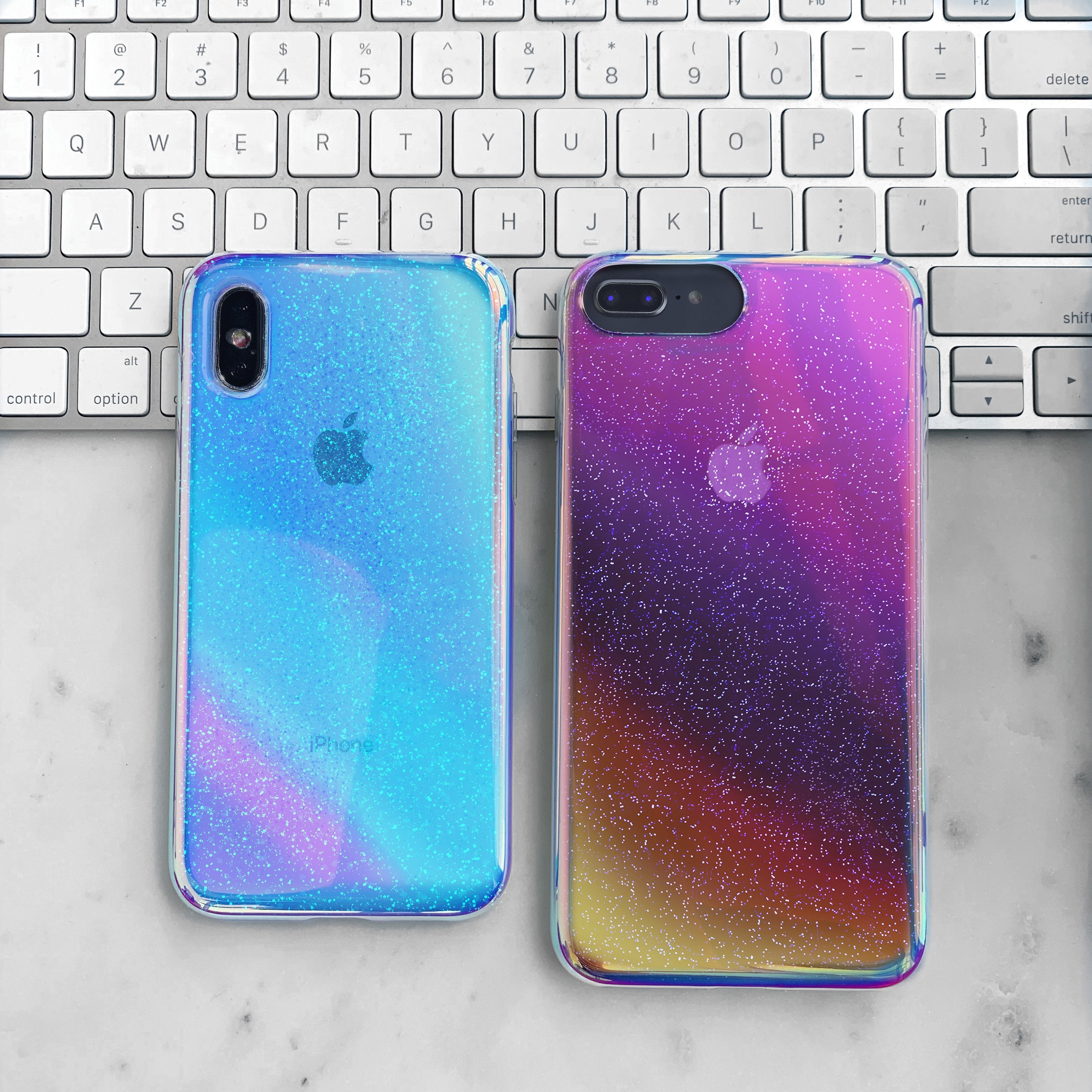 Glitter Nebula iPhone Case - Sparkling Galaxy Design Protective Cover for iPhone 13/14/15 Pro Max - Trendy & Durable Phone Case for Everyday Use & Special Occasions