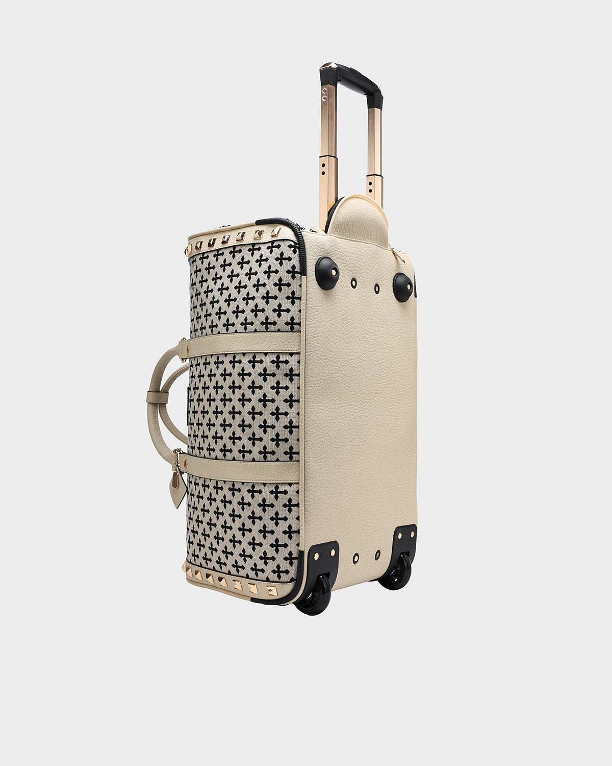 Premium Cream White Cross Rolling Travel Luggage Set - Lightweight & Durable Suitcase for Business Trips, Vacations & Air Travel