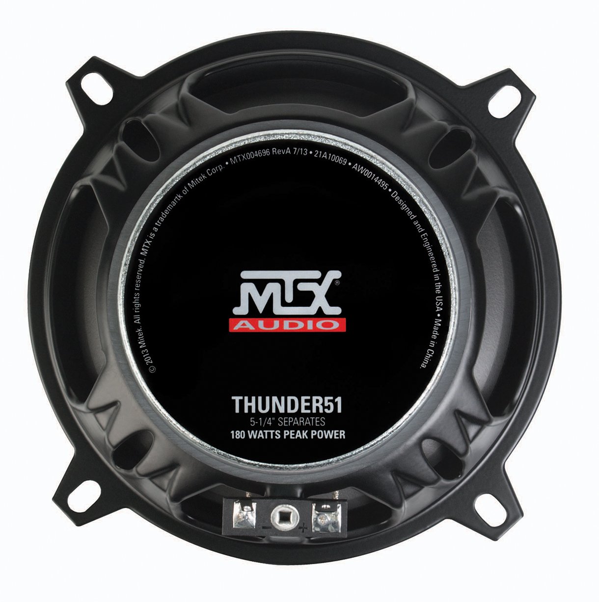 MTX Audio THUNDER51 90-Watt RMS 2-Way Component Speakers Pair - 5.25 Inch Car Audio System for Crystal Clear Sound | Perfect for Car Upgrades & Enhanced Music Experience