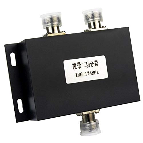 Sujhyrty 2 Way VHF 136-174MHz Antenna Power Divider Splitter for Radio Repeater - High Performance Signal Booster for Ham Radio, Emergency Communication & Two-Way Radio Systems