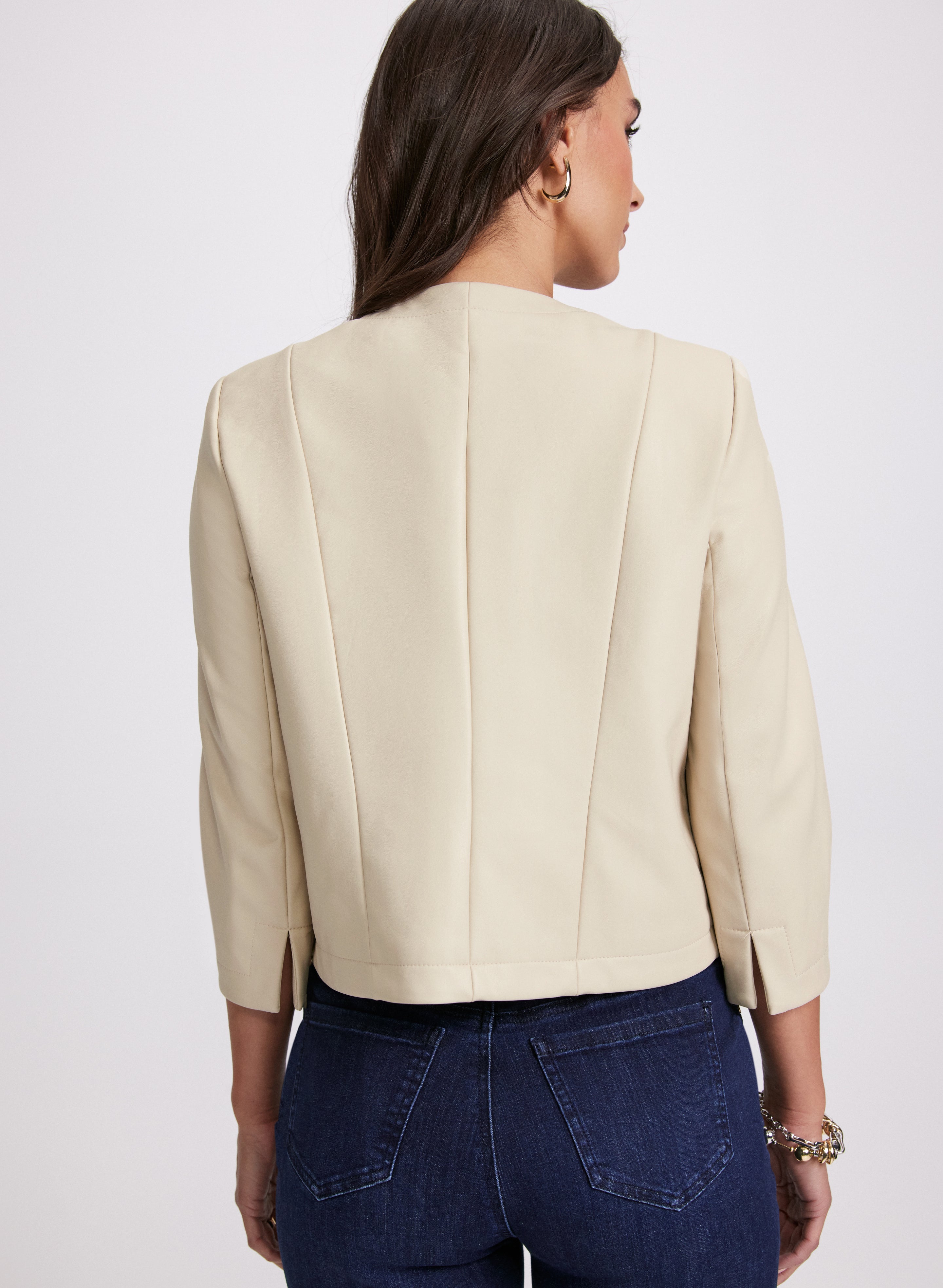 Stylish Embroidered Vegan Leather Jacket for Women - Cruelty-Free Faux Leather Biker Jacket with Floral Design | Perfect for Casual Outfits, Fall Fashion & Ethical Wardrobe