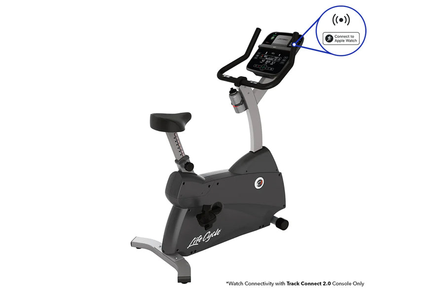 Life Fitness C1 Lifecycle Upright Exercise Bike - Commercial Grade Indoor Cycling Bike for Home & Gym Use - Perfect for Cardio Workouts & Weight Loss Training