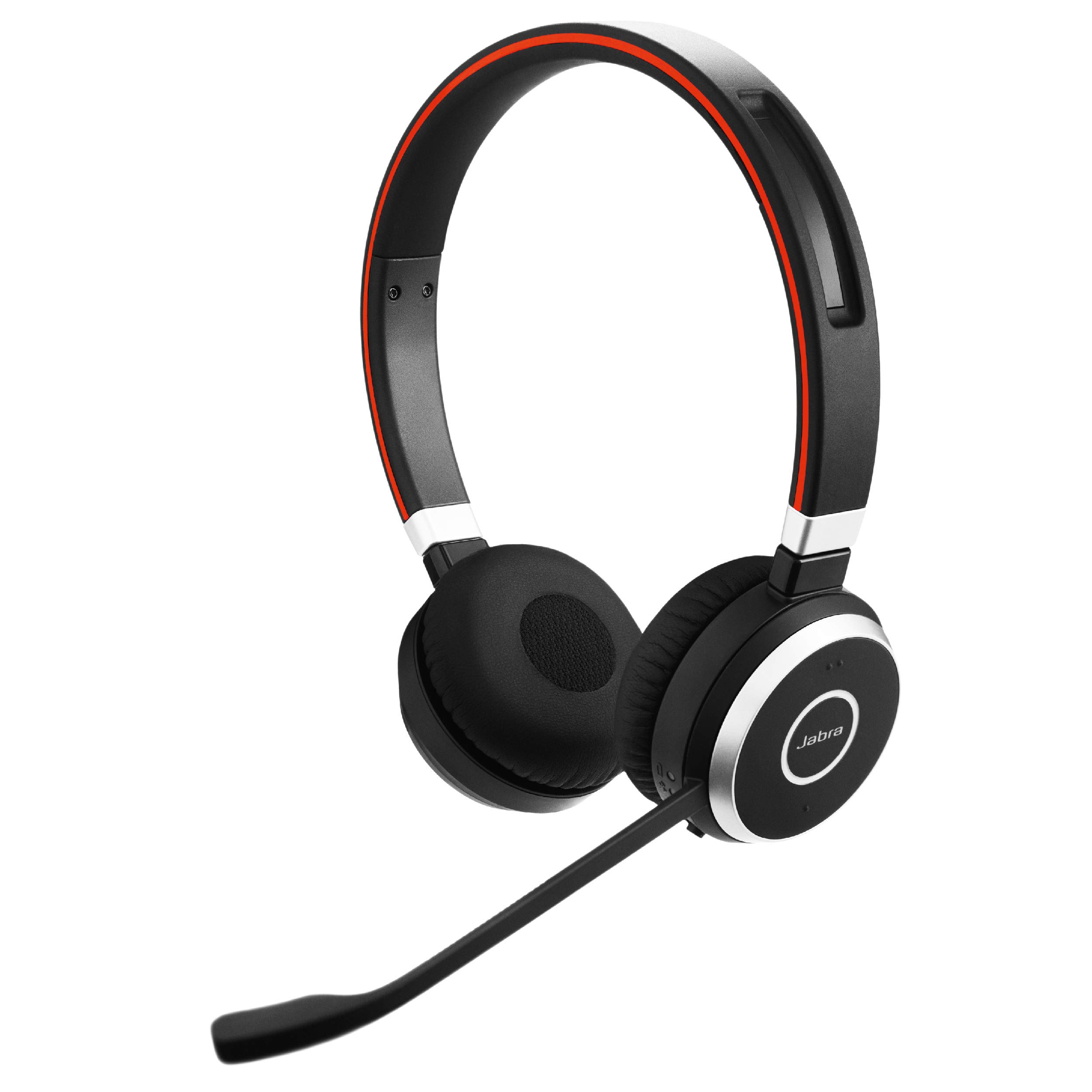 Jabra Evolve 65 UC Stereo Wireless Bluetooth Headset with Noise Cancelling Mic - Includes Link 360 Adapter (US Version) - Perfect for Office Calls, Remote Work & Music Listening