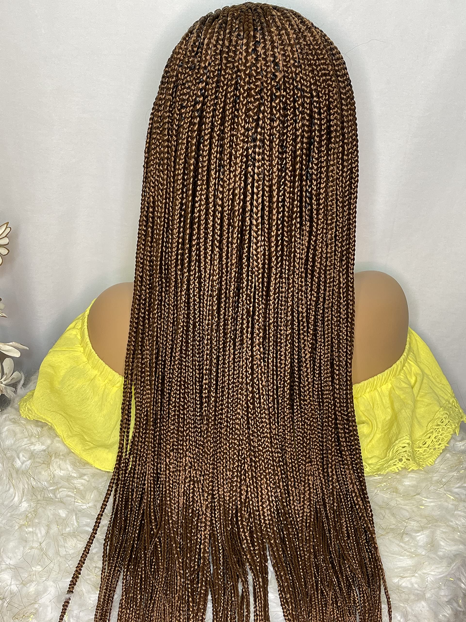 Braided Cornrow Wig with Baby Hair - Natural Looking Protective Style for Women | Perfect for Everyday Wear, Cosplay & Special Occasions