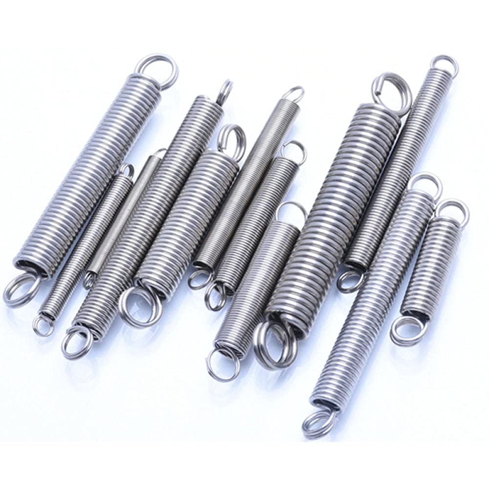 0.6mm Wire Diameter 7mm Outer Diameter Small Tension Springs - 5pcs Extension Coil Springs for DIY Projects, Jewelry Making, and Mechanical Repairs