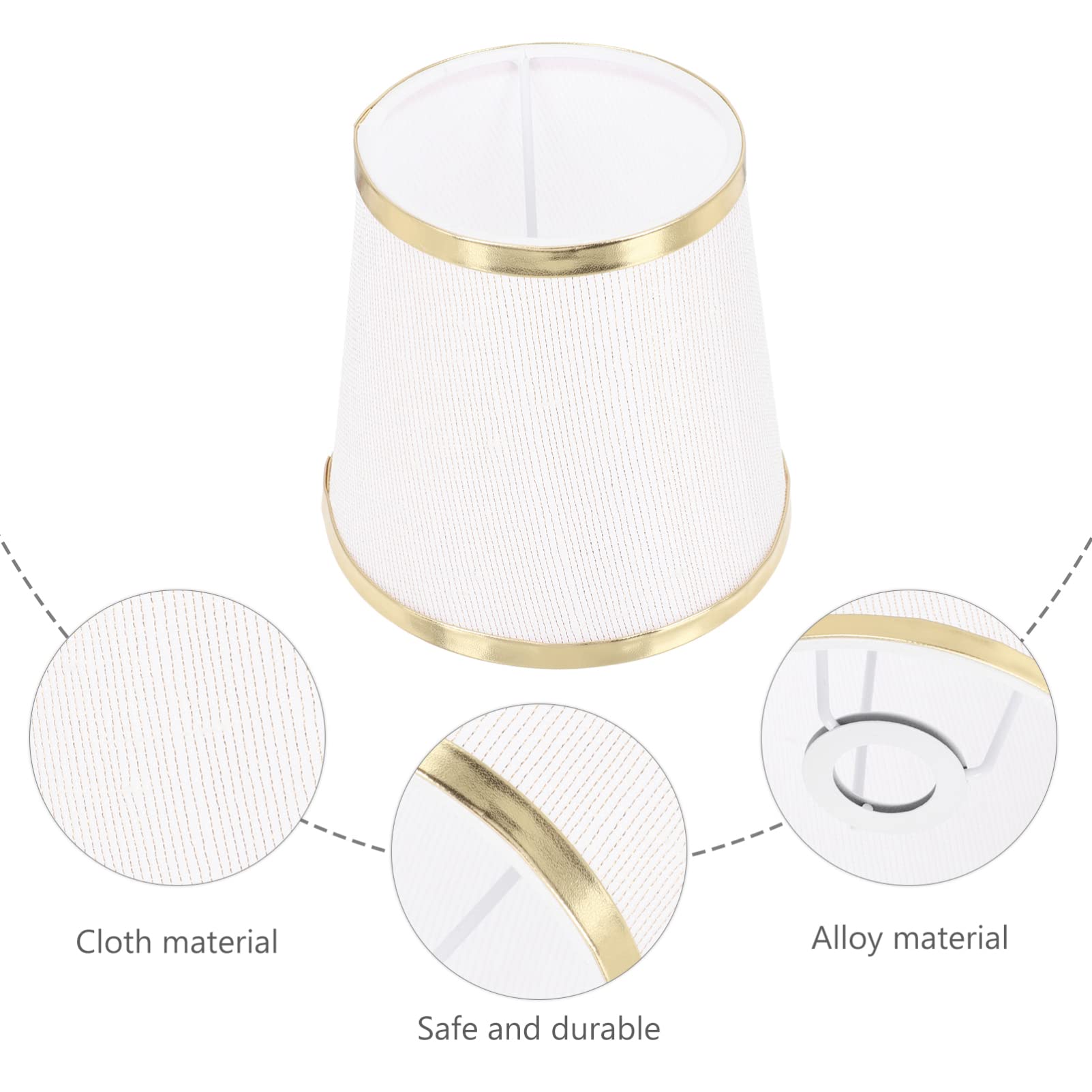 OSALADI Fabric Lamp Shade Cover - Replacement Lampshades for Table Lamps, Chandeliers & Candle Holders | Decorative Metal Light Cover for Home & Office Decor | Perfect for Living Room, Bedroom & Dining Room Lighting