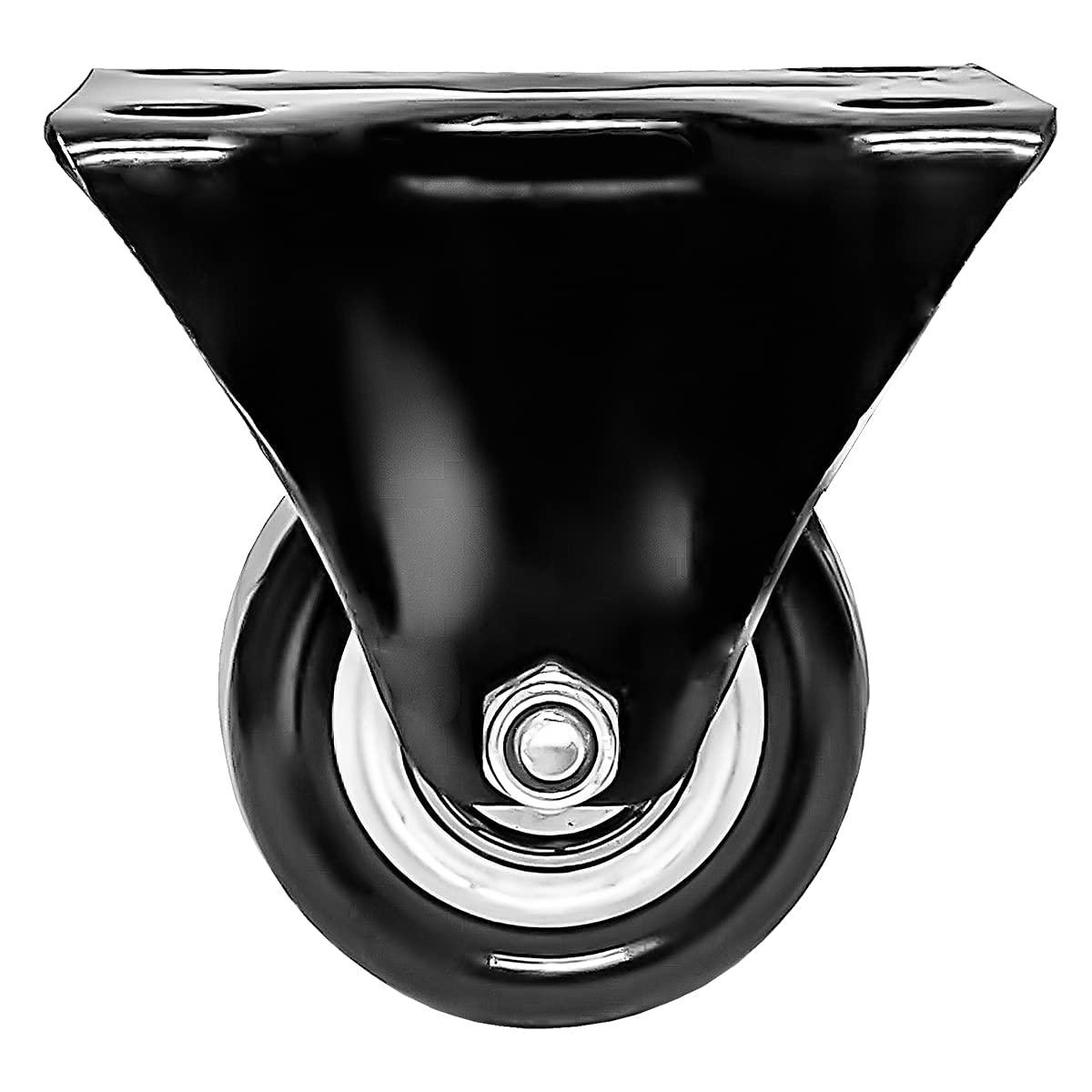 FactorDuty 8 Pack 2 Inch Heavy Duty Caster Wheels - Rigid Fixed Non-Swivel Polyurethane Wheels - Non-Marking, Noise-Free, 150LB Capacity per Wheel - Ideal for Furniture, Carts, and Industrial Equipment