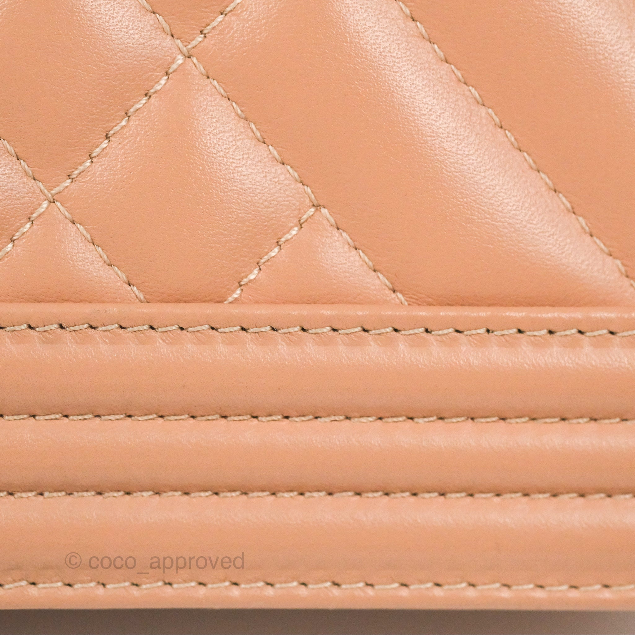 Chanel Chevron & Quilted Medium Boy Bag in Beige Calfskin with Gun Metal Hardware - Luxury Crossbody Bag for Women, Perfect for Date Night & Evening Events