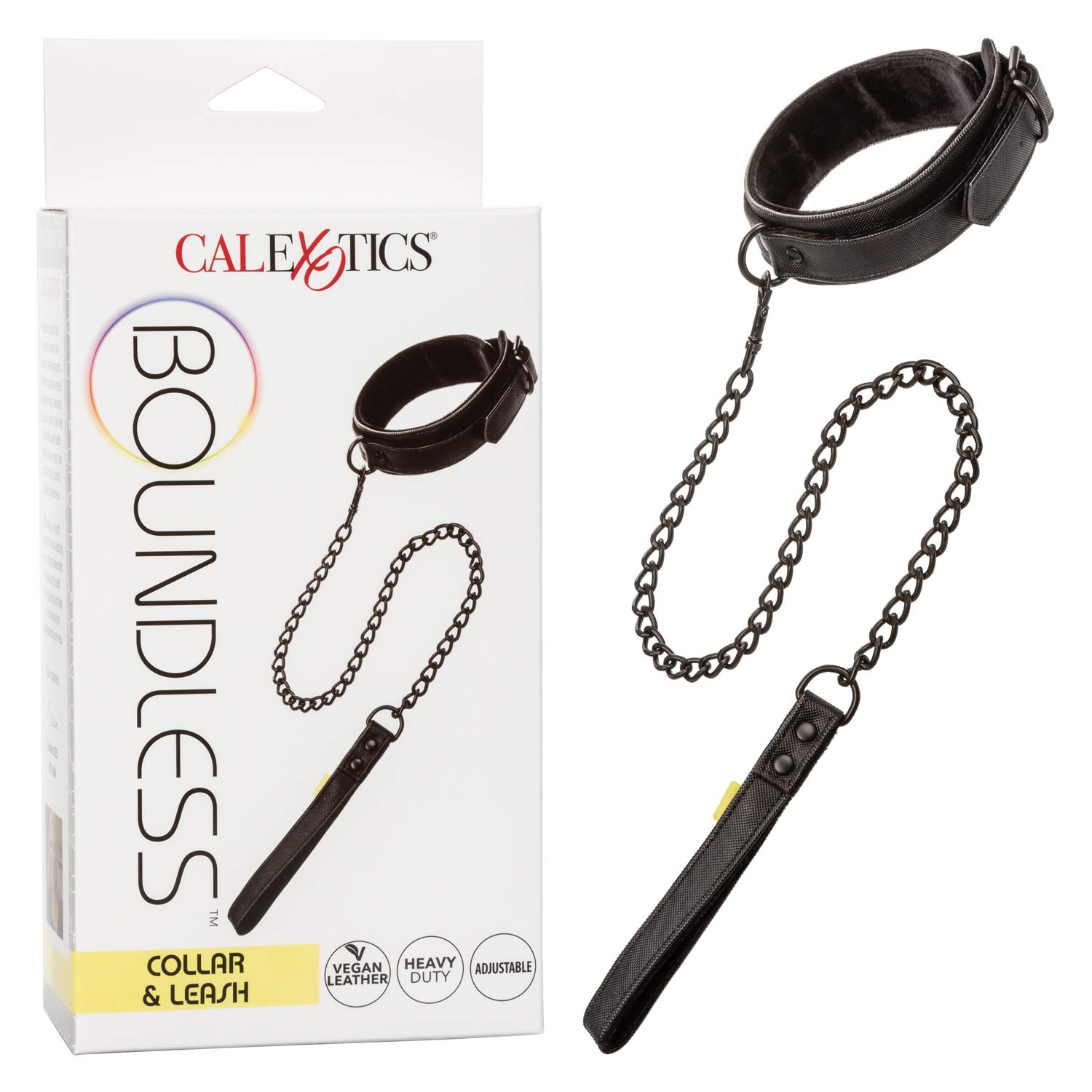 CalExotics Boundless Collar with Leash - Adjustable Pet Necklace for Dogs & Cats - Perfect for Training, Walks & Playtime