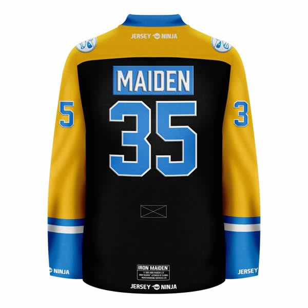 Iron Maiden The Evolution of Eddie Hockey Jersey - Official Licensed Hockey Shirt for Fans, Concerts & Sports Events - Heavy Metal Band Merchandise for Men & Women