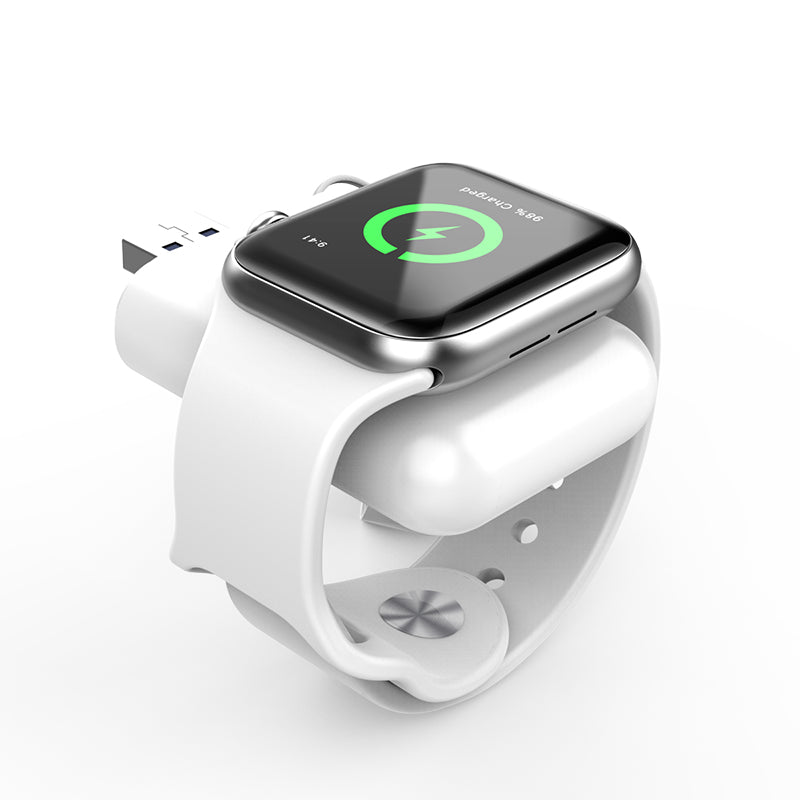 **Magnetic Wireless Charger for Apple Watch Series 6/5/4/3/2/1/SE - 1000mAh Portable Power Bank with Fast Charging - Perfect for Travel, Gym & Daily Use**