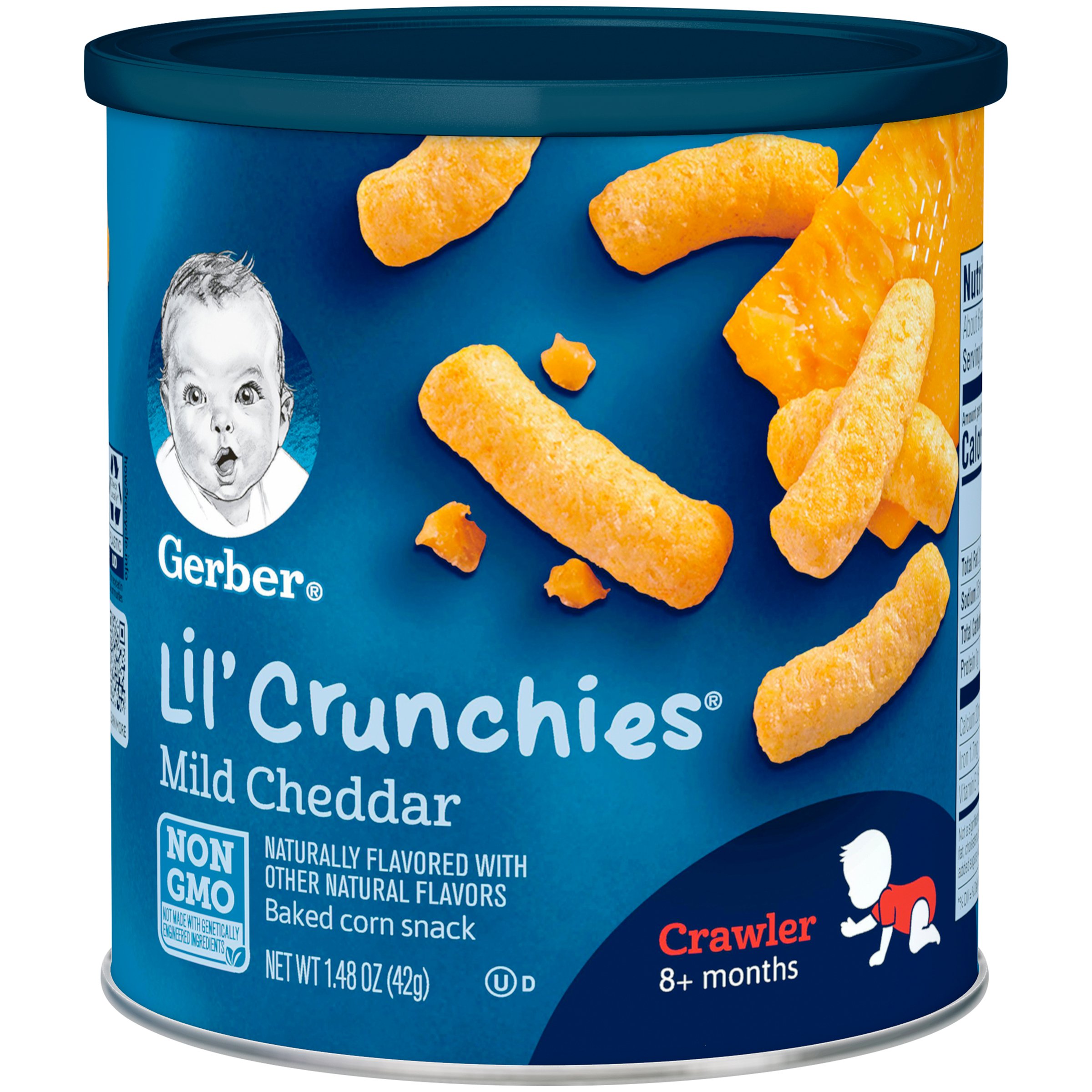 Gerber Baby Snacks Variety Pack (Set of 9) & Lil Crunchies Value Pack (8 Pack) - Healthy Organic Snacks for Toddlers On-The-Go, Daycare & Travel