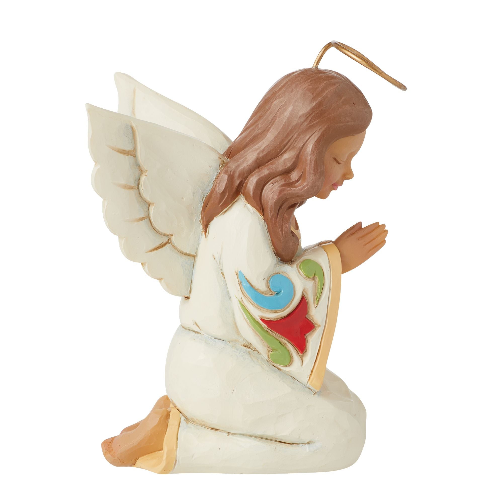 Praying Angel Mini Figurine - Small Religious Statue for Home Decor, Gift & Spiritual Comfort | Perfect for Prayer Altars, Christmas Decorations & Meditation Spaces