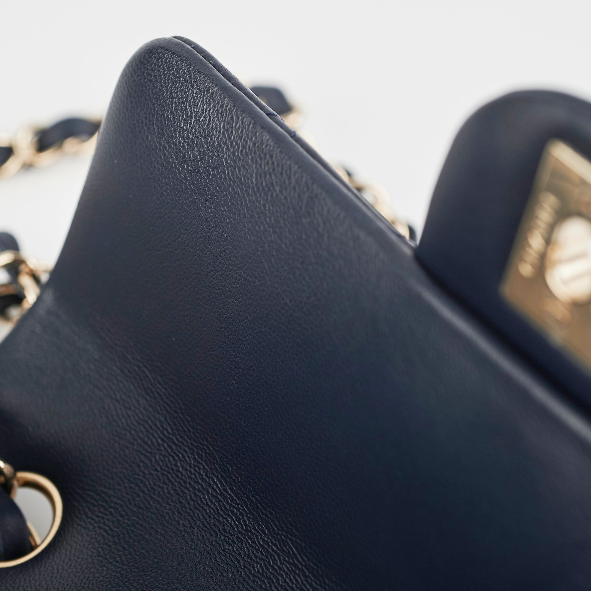 Chanel Mini Rectangular Navy Blue Quilted Caviar Leather Crossbody Bag - Luxury Designer Handbag for Women, Perfect for Evening Events & Date Nights