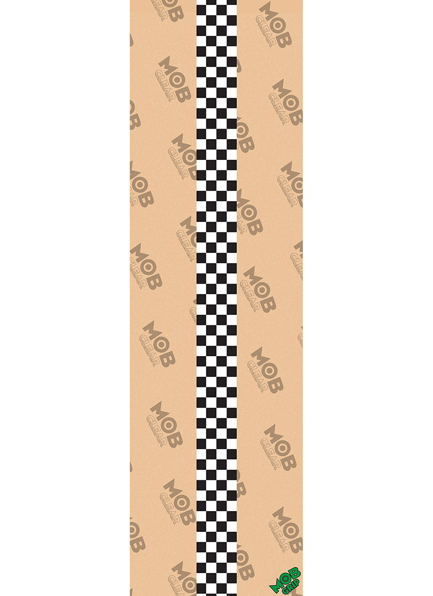 MOB Checker Strip Grip Tape - Premium Skateboard Deck Grip for Enhanced Traction and Control - Perfect for Street Skating, Tricks, and Longboard Safety