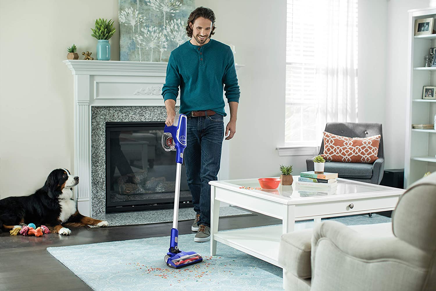 HOOVER Impulse BH53025CDI Cordless Stick Vacuum Cleaner - Lightweight & Powerful for Hardwood Floors, Carpets & Pet Hair | Perfect for Home Cleaning & Quick Pickups