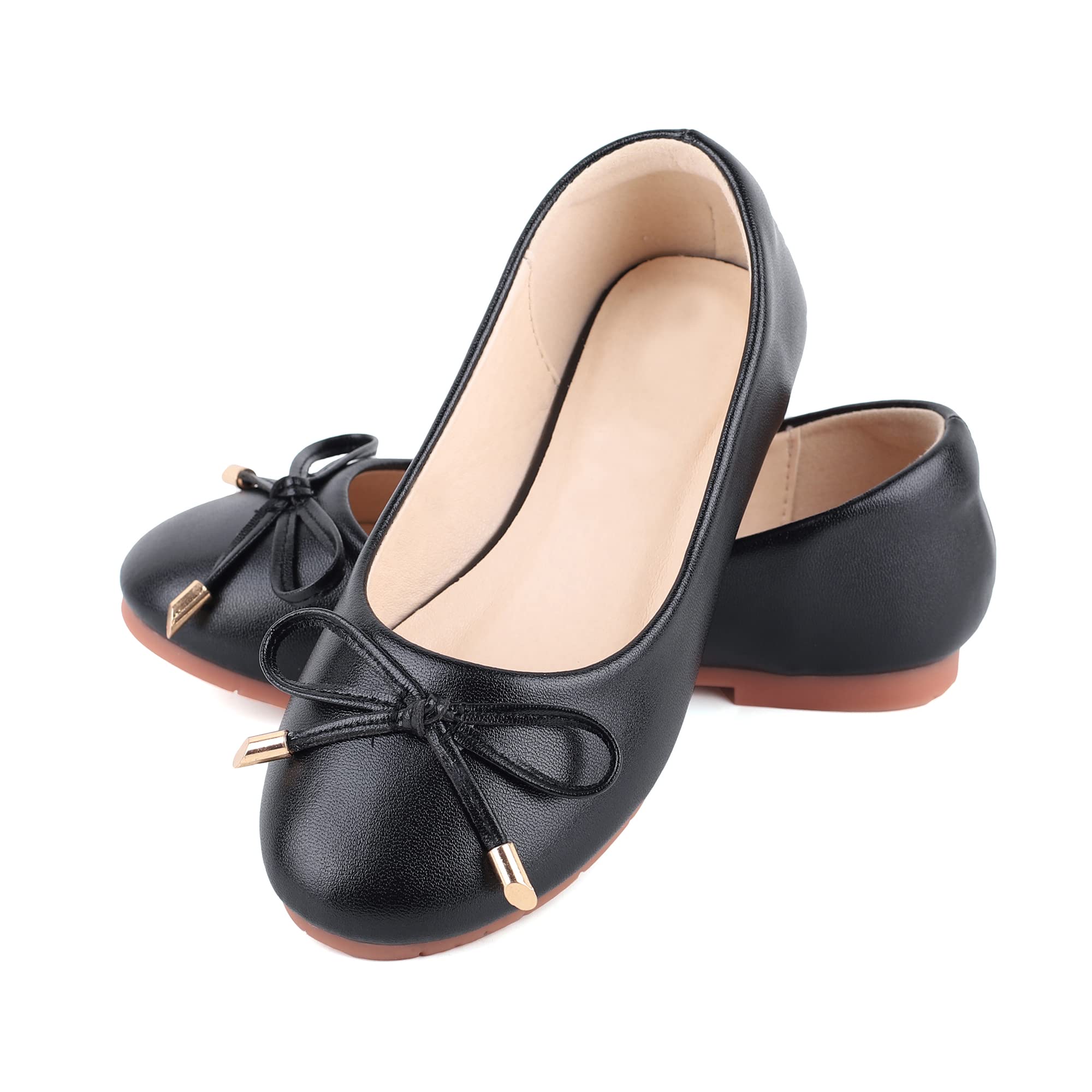 YUNICUS Girls Mary Jane Dress Shoes | Ballet Flats for Toddler & Kids | Comfortable School Party Shoes for Girls | Perfect for Weddings, Easter, Christmas & Special Occasions