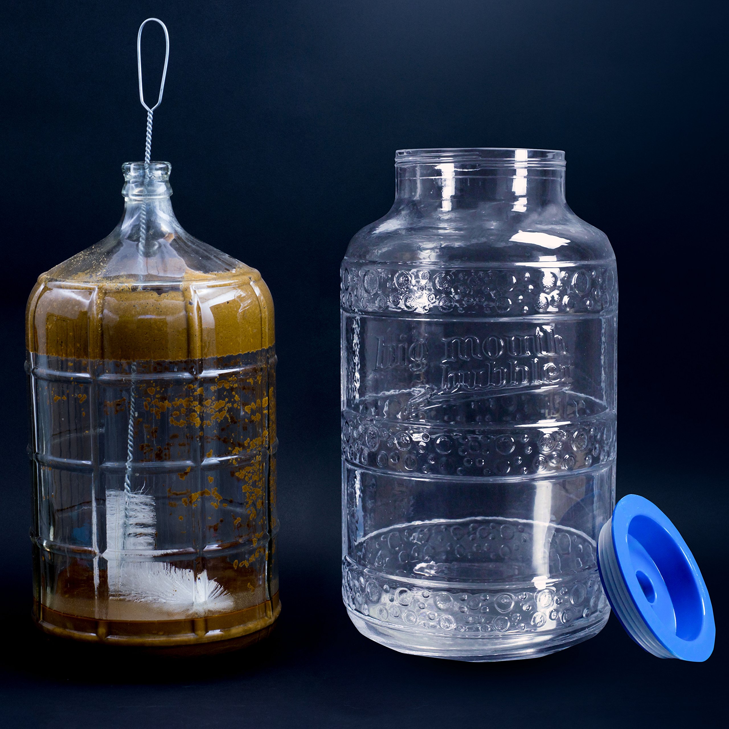 Big Mouth Bubbler® EVO - 5 Gallon Wide Mouth Glass Carboy Fermentor for Home Brewing Beer, Wine & Kombucha | Perfect for Fermentation, Secondary Fermentation & Aging | BPA-Free Food Grade Glass