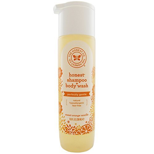 The Honest Company Sweet Orange Vanilla Shampoo & Body Wash for Babies & Kids - 10 fl oz | Tear-Free, Organic & Natural Ingredients | Perfect for Bath Time & Sensitive Skin Care