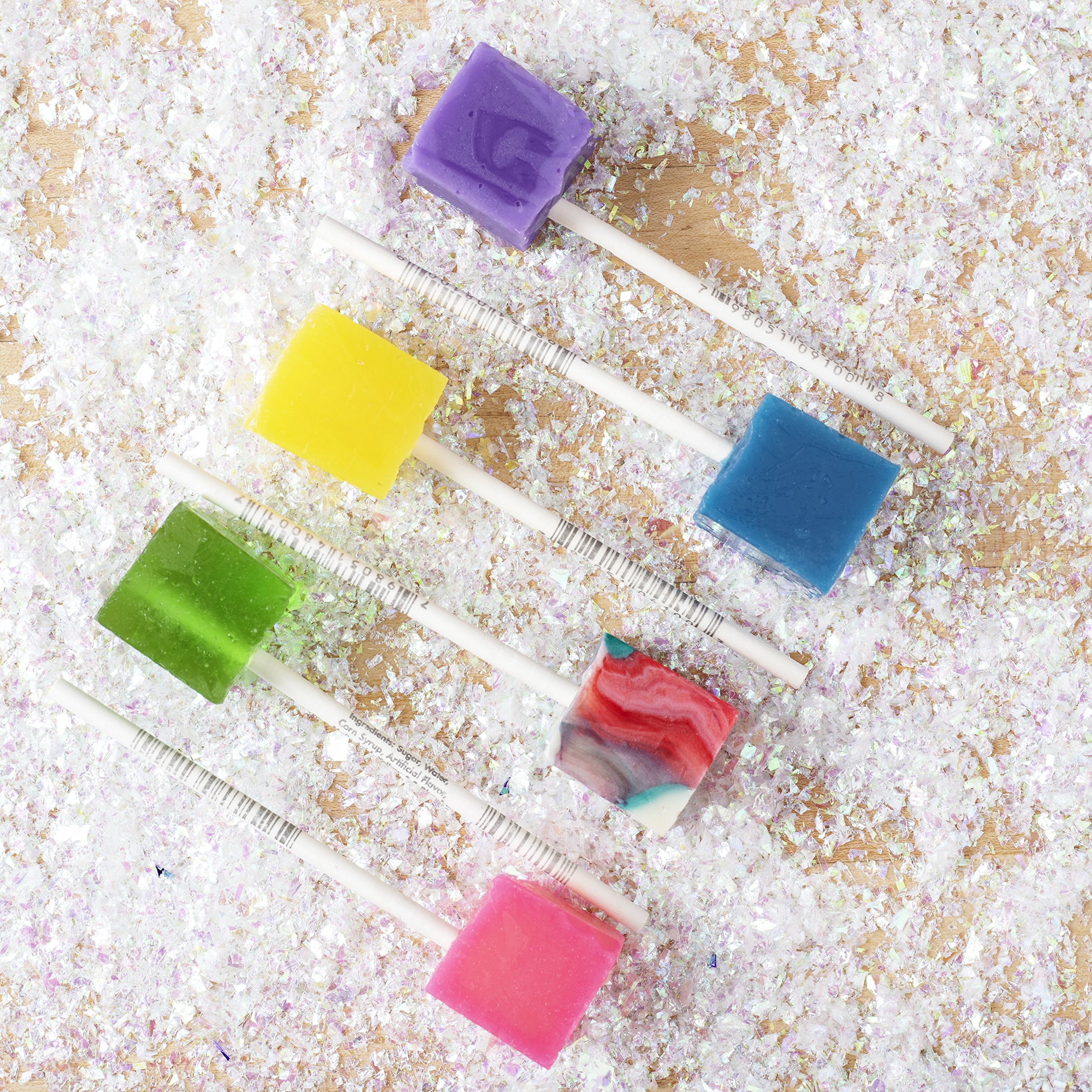 Espeez Hard Candy Cube Lollipops - 48 Count Bulk Pack of Individually Wrapped Old Fashioned Square Suckers in Grape Flavor | Perfect for Birthday Parties, Halloween Treats & Office Candy Bowls