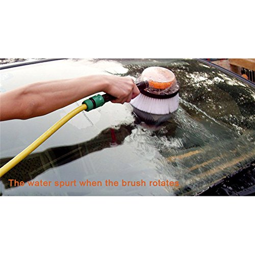 MeiBoAll Automatic Rotating Car Wash Brush with Long Handle & Soft Bristles – Gentle Car Cleaning Tool for Cars, SUVs, Trucks & RVs – Perfect for Hand Washing, Detailing & Exterior Maintenance