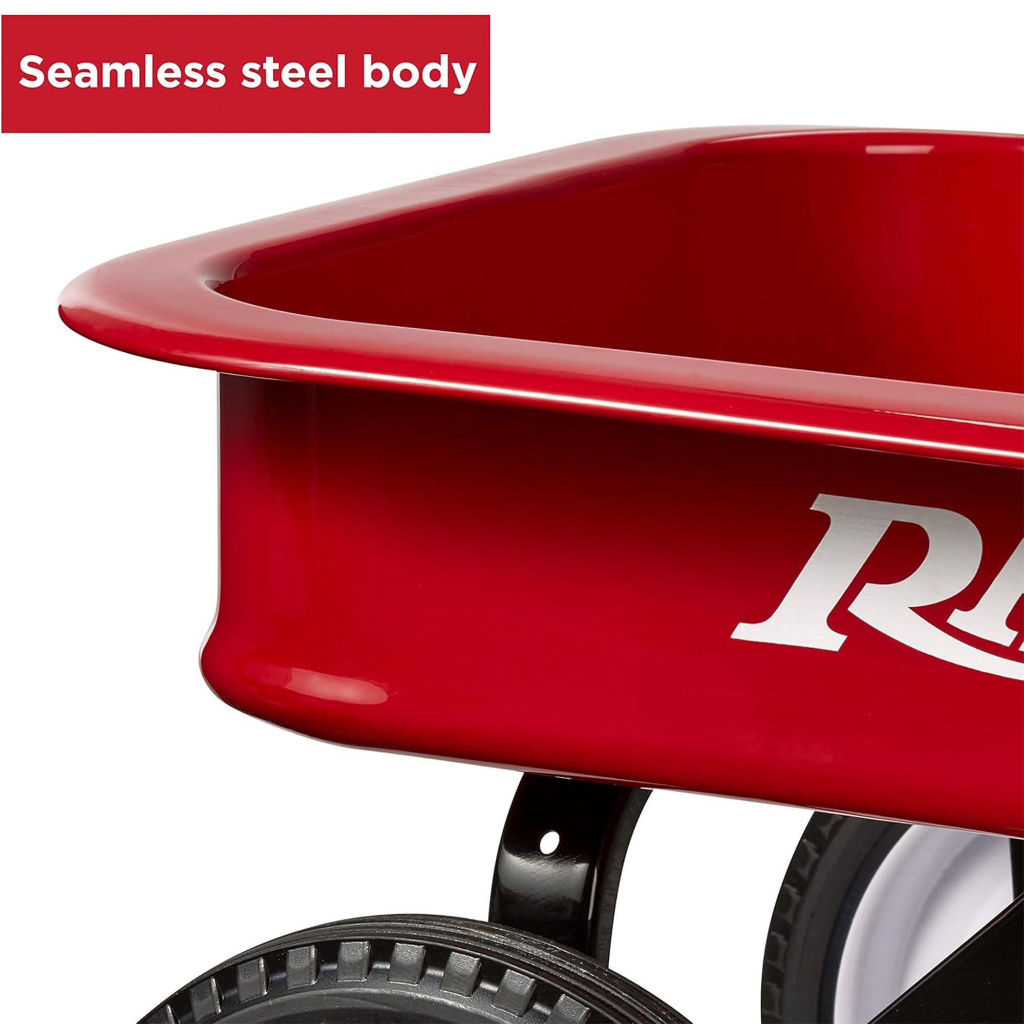 Radio Flyer Classic Red Wagon for Kids - 10 Inch Steel Wheels, Durable & Timeless Design | Perfect for Outdoor Play, Park Trips & Family Adventures