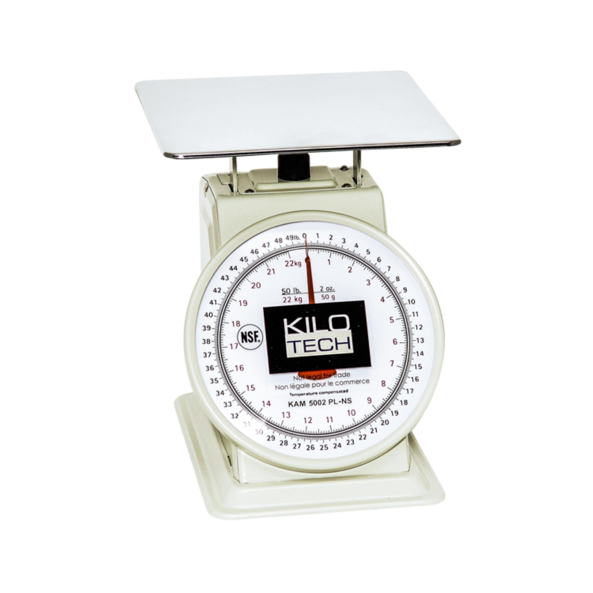 Kilotech KAM512 Mechanical Analog Scale - 500lb Capacity Heavy Duty Platform Scale for Industrial, Warehouse, Shipping & Farming | Durable Steel Construction with Easy-to-Read Dial | Perfect for Weighing Packages, Livestock & Equipment