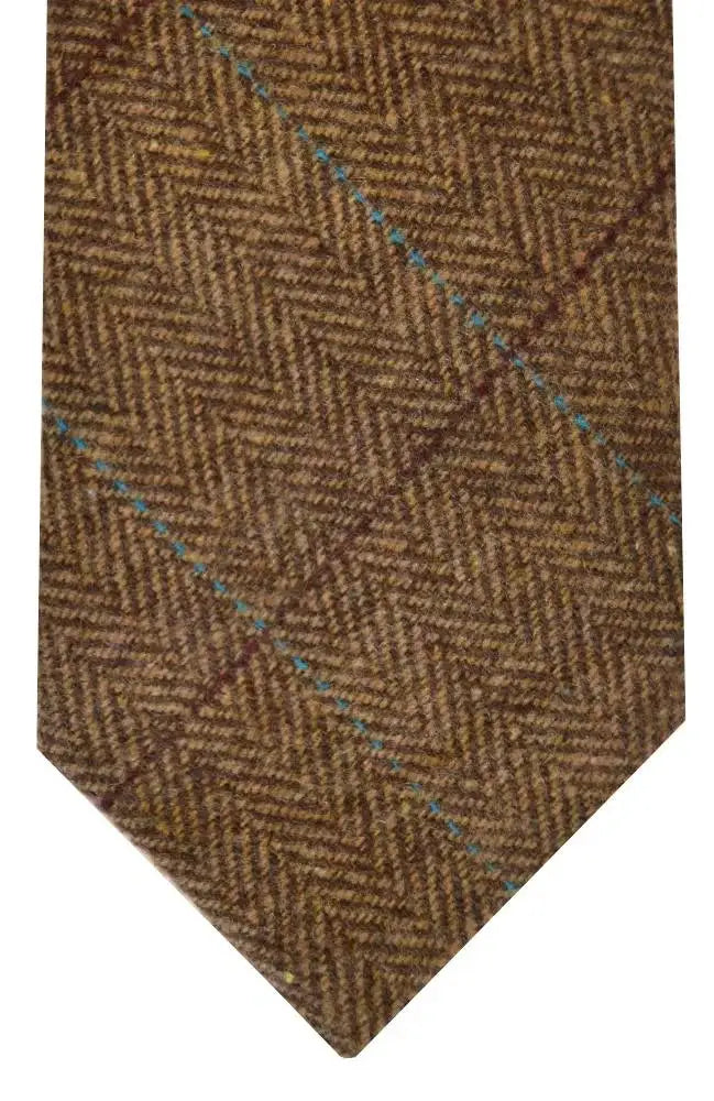LA Smith Brown Warm Handle Tie - Stylish and Comfortable Necktie for Men - Perfect for Business, Weddings, and Formal Occasions