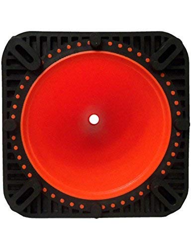 18 Inch PVC Traffic Safety Cones with Black Base - Set of 36 Orange Road Construction Cones for Parking, Events, Sports & Safety Barriers