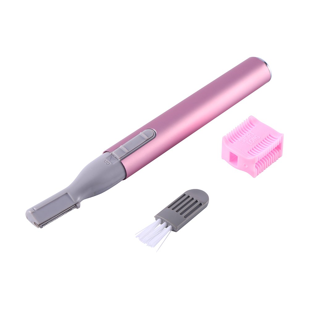 HURRISE Electric Eyebrow Trimmer - Painless Eyebrow Shaver with Multifunction Brush for Precise Grooming | Perfect for Home, Office & Travel Use