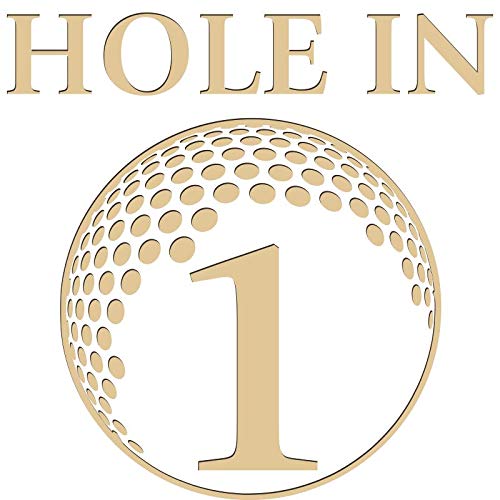 Custom Engraved Hole in One Trophy Plaque - Personalized Golf Award for Tournament Winners & Club Members - Perfect for Golf Achievements, Office Decor & Man Cave Displays