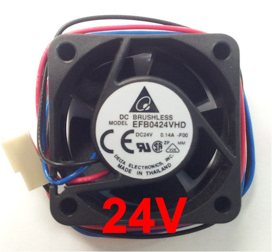 Delta 40x20mm 24V 3-Pin Case Cooling Fan - High Performance EFB0424VHD F00 for PC, Server, and Electronics Cooling Systems