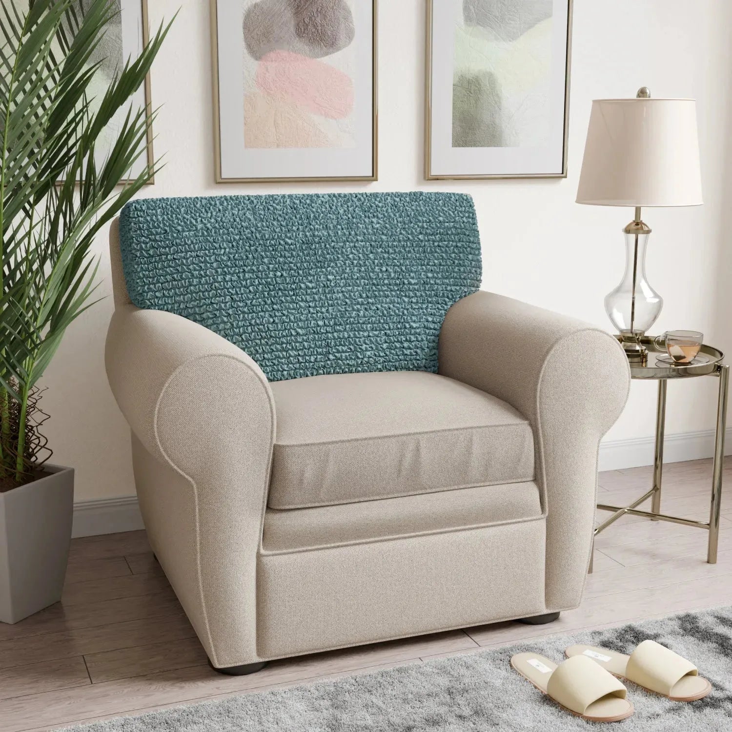 Premium Microfiber Seat Cushion Cover - Soft & Durable Sofa Chair Protector - Perfect for Living Room, Office, or Car Use