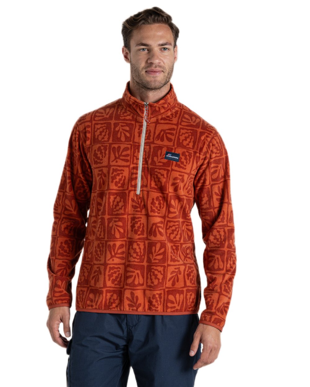 Craghoppers Men's Galdie Half Zip Fleece Jacket - Lightweight Warm Pullover for Hiking, Camping & Outdoor Activities