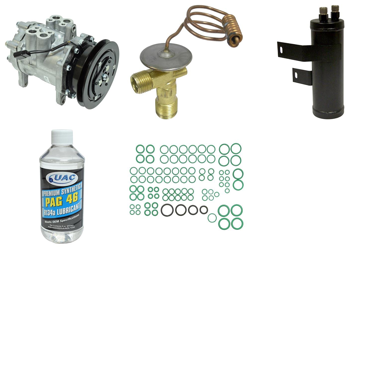 Universal Air Conditioner KT 4576 A/C Compressor & Component Kit - Replacement Parts for Car AC Repair & Maintenance | Perfect for DIY Mechanics & Auto Shops