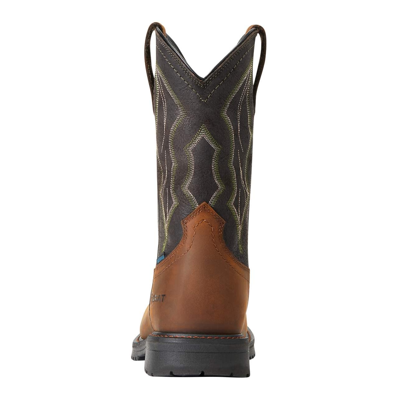 Ariat Men's RigTek Wide Square Toe Waterproof Composite Toe Work Boot - Durable Safety Shoes for Construction, Farming & Outdoor Work