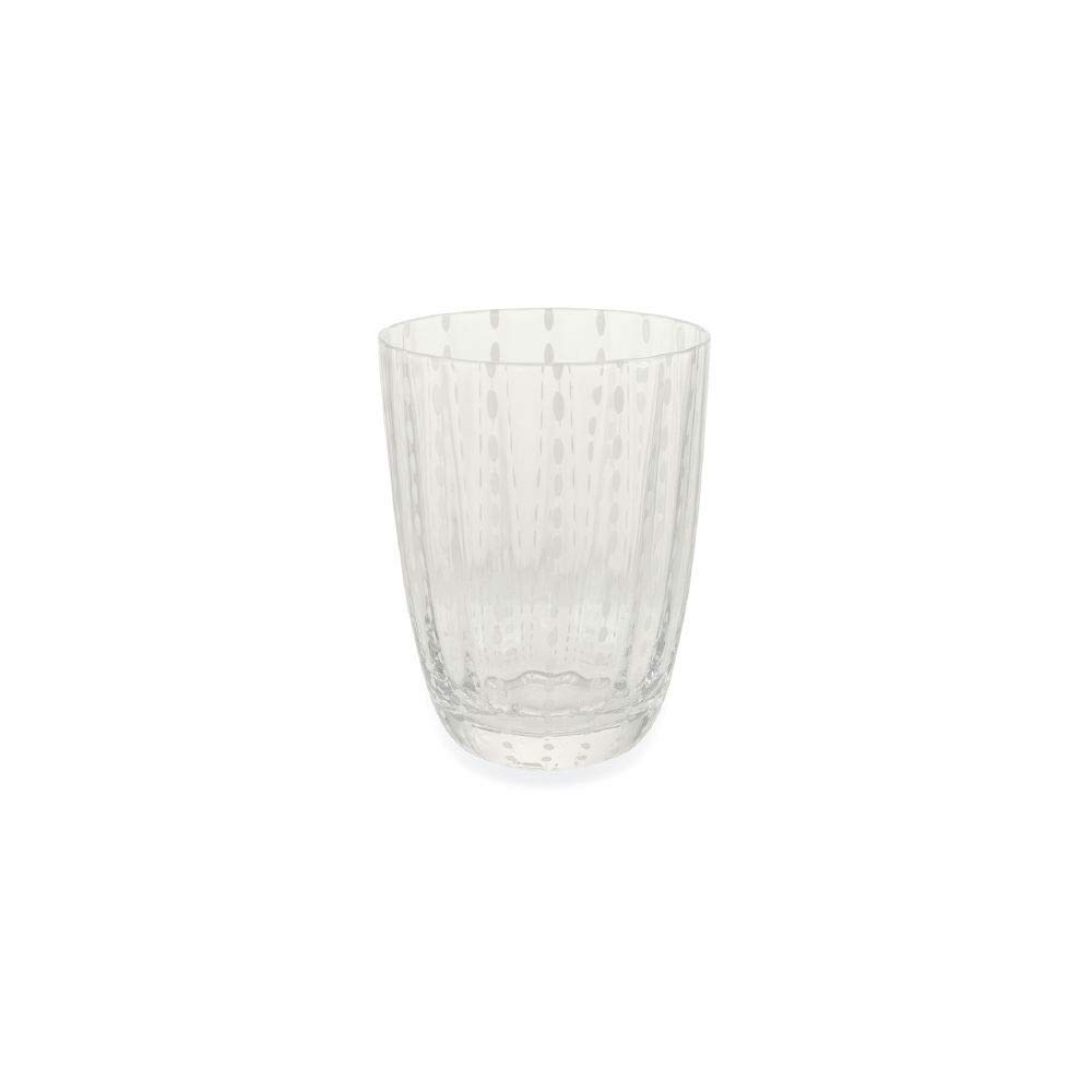 Villa D'Este Home Tivoli Set of 6 Elegant Water Glasses - Premium Crystal Clear Glassware for Dining, Entertaining & Everyday Use - Perfect for Parties, Weddings & Home Decor