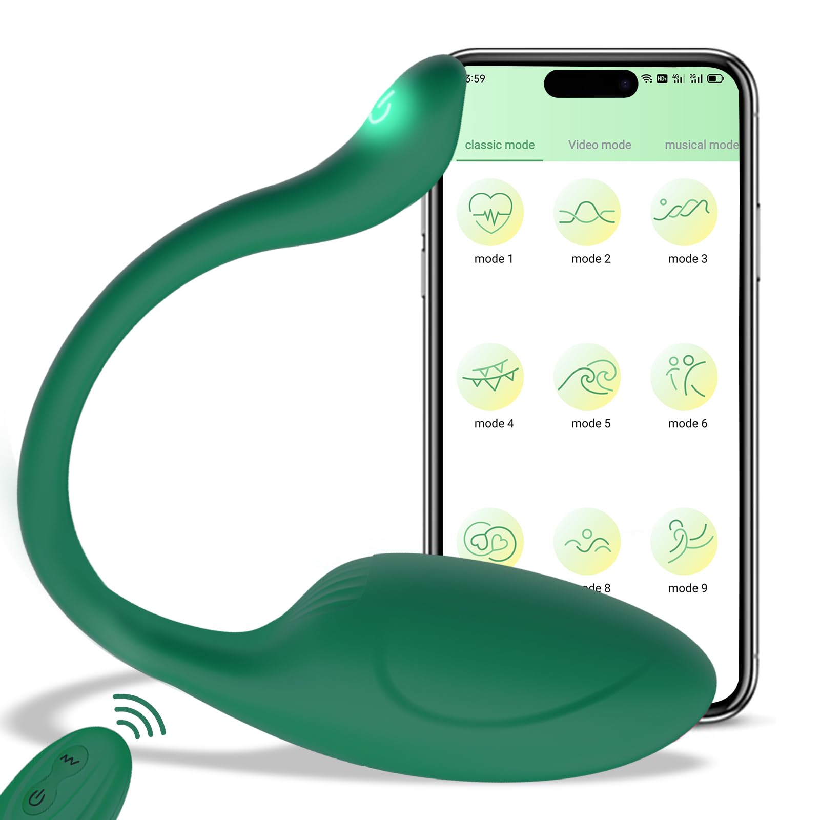 Bluetooth Remote Control G-Spot Vibrator Panty - Pink Rechargeable Wearable Adult Toy for Women & Couples, 10+ Vibration Modes, Long Distance App Controlled - Perfect for LDR, Date Nights & Spicing Up Relationships