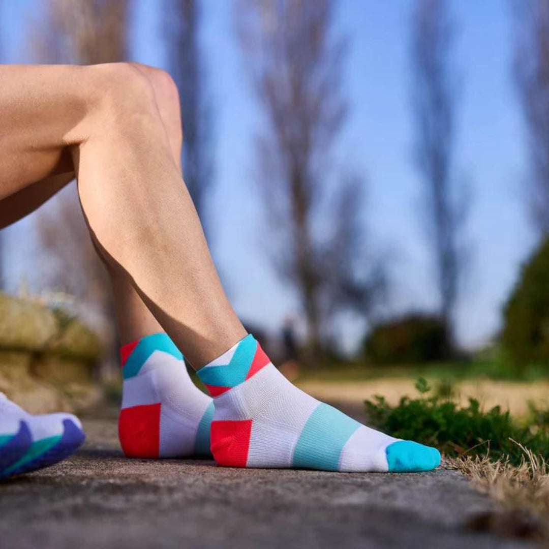 Incylence Running Peaks Short Socks - Breathable Cushioned Athletic Socks for Men & Women - Perfect for Running, Hiking & Workouts