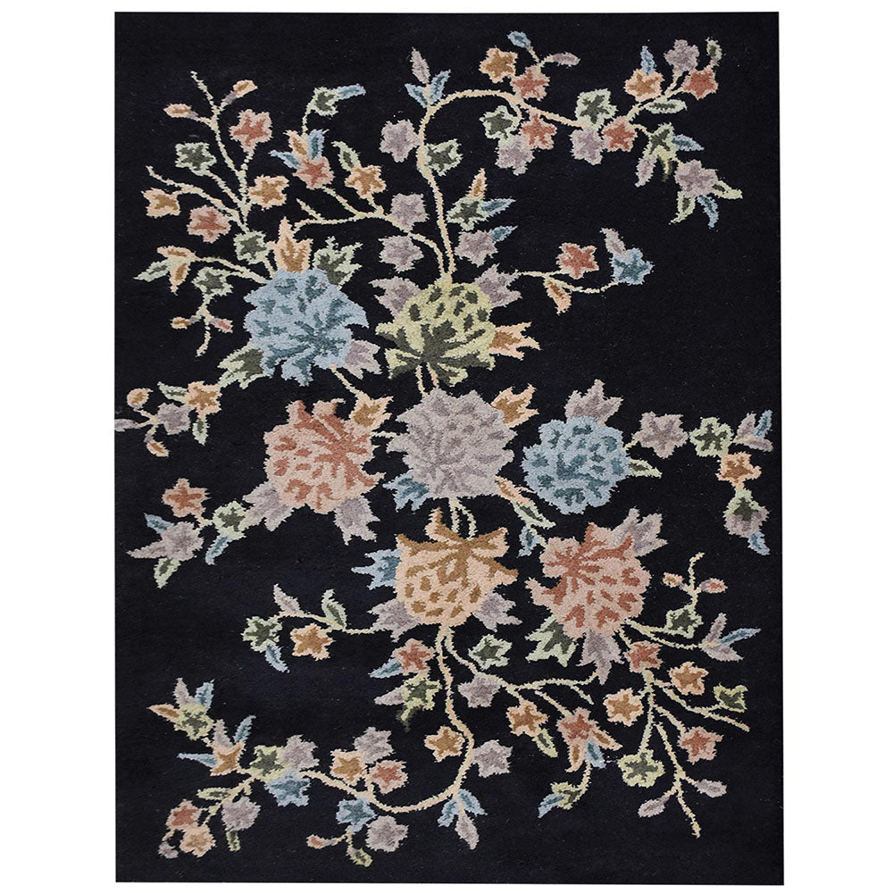 Hand Tufted Rosebud Area Rug - Soft Floral Design for Living Room, Bedroom & Nursery Decor