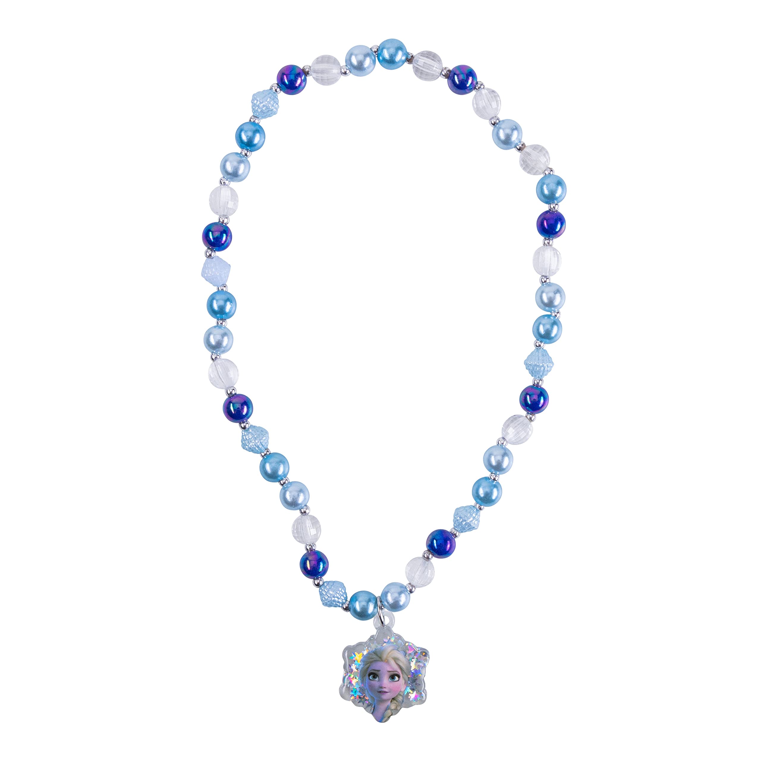 Frozen Princess Dress Up Jewelry Set for Girls - Elsa Tiara, Necklace & Earrings - Giftable Birthday & Holiday Present - Kids Dress Up Costume Accessories for Ages 3+ - Perfect for Birthday Parties, Halloween & Pretend Play