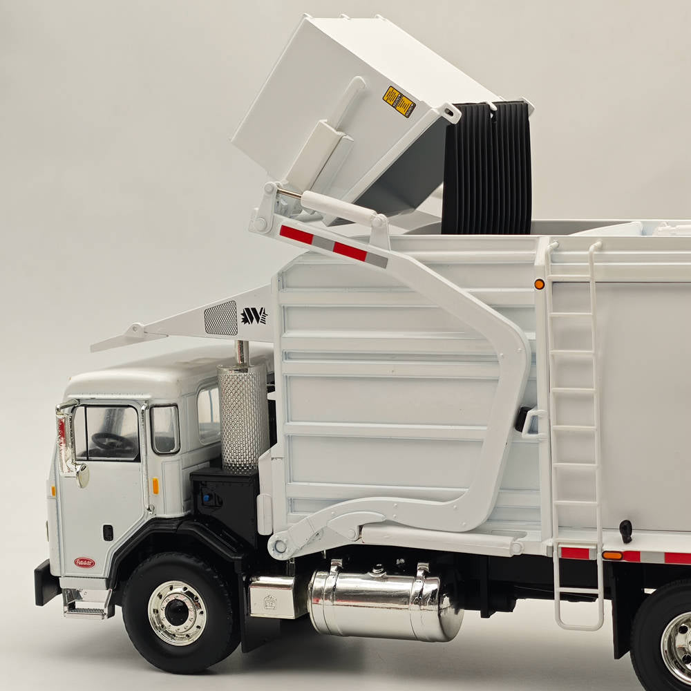 1/34 Scale FIRST GEAR Peterbilt 520 with Wittke Front End Load Refuse Truck Diecast Metal Replica Model - Collectible Toy for Truck Enthusiasts & Display Scenes