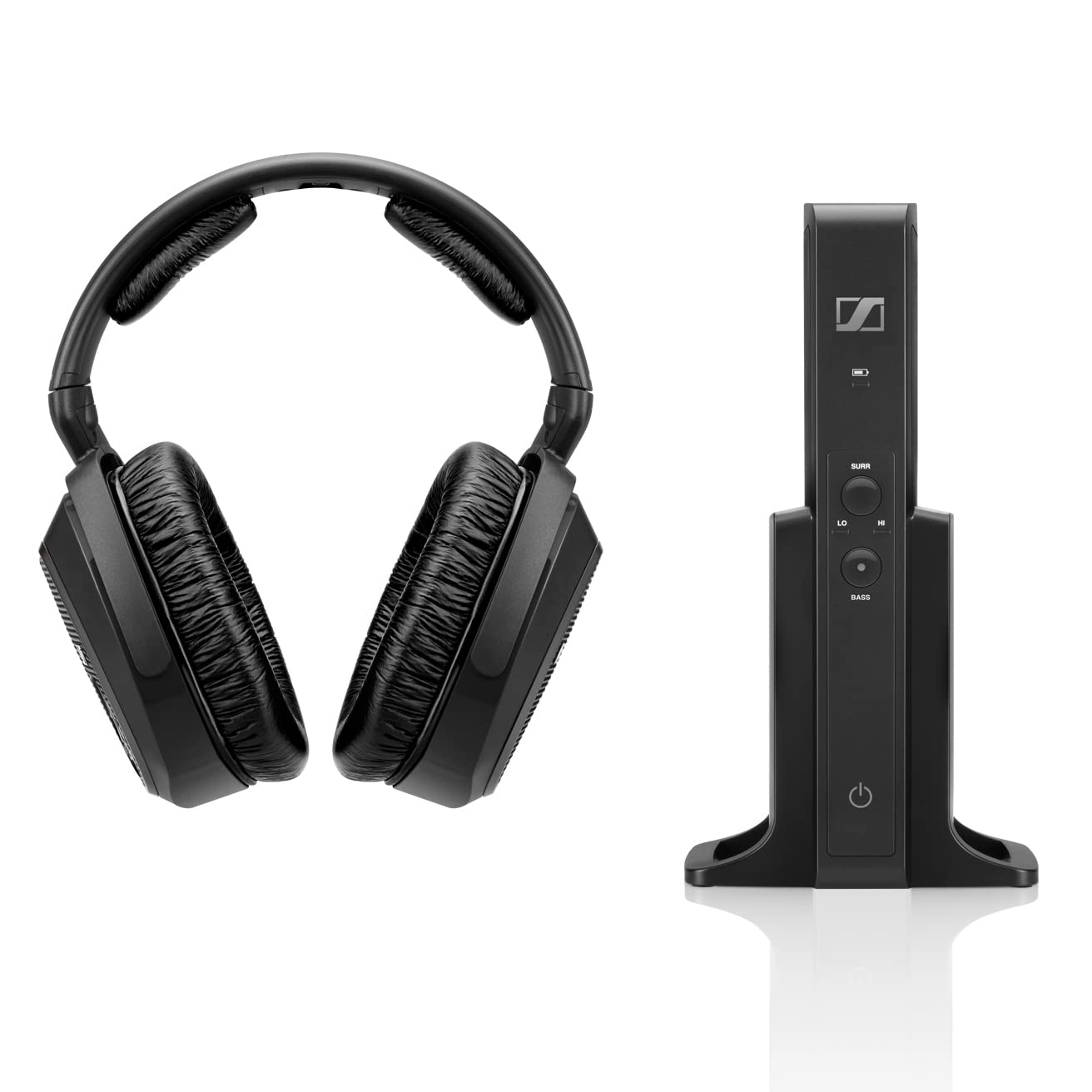 Sennheiser RS 175 Digital Wireless Over-Ear Headphones with Bass Boost & Surround Sound - Premium Noise Cancelling Headset for Home Theater, TV Entertainment & Gaming (Black) - Perfect for Movie Nights, Music Listening & Immersive Gaming Experience
